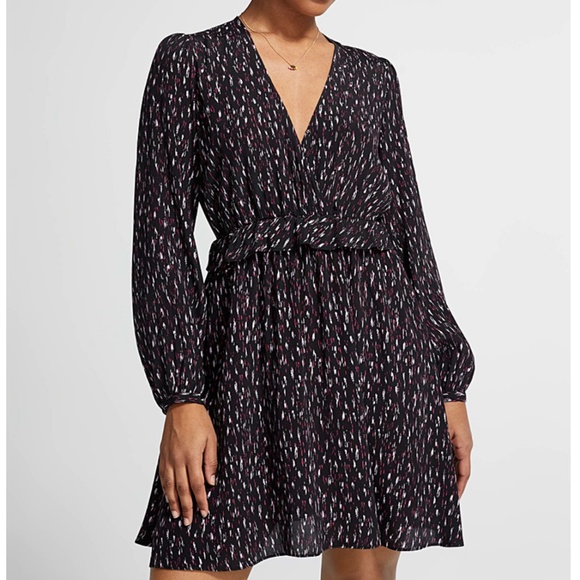 Scotch & Soda In Bloom ruffled edging crossover long sleeve dress NWT - Picture 1 of 15